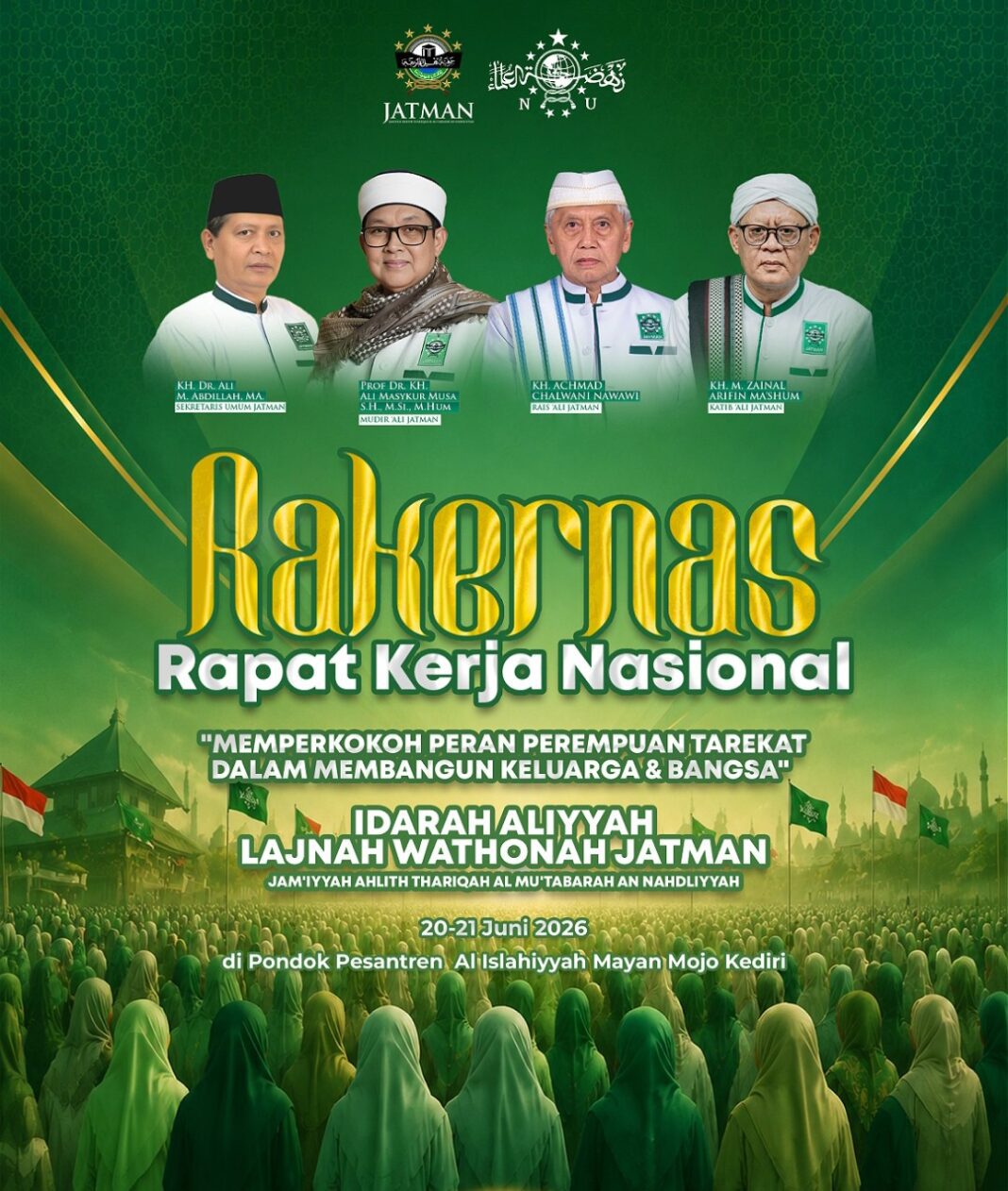 PERKUAT PEREMPUAN TAREKAT SEBAGAI PILAR BANGSA, IALW JATMAN ADAKAN RAKERNAS 2026 PERKUAT PEREMPUAN TAREKAT SEBAGAI PILAR BANGSA, IALW JATMAN ADAKAN RAKERNAS 2026