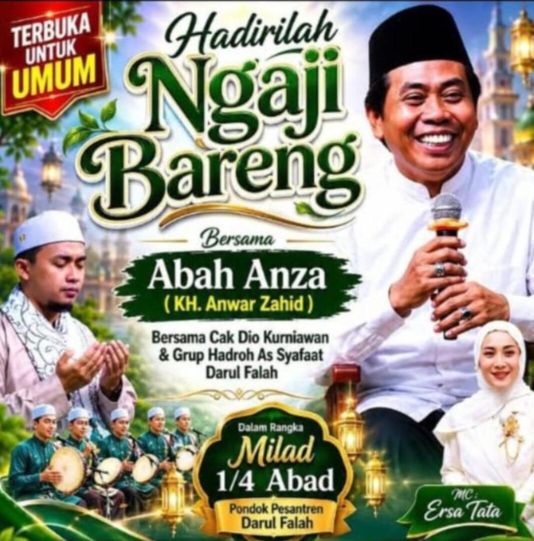 RIBUAN JAMAAH PADATI HALAMAN PONPES DARUL FALAH, DI MILAD 25 DENGAN MENGUNDANG K H. ANWAR ZAHID BOJONEGORO RIBUAN JAMAAH PADATI HALAMAN PONPES DARUL FALAH, DI MILAD 25 DENGAN MENGUNDANG K H. ANWAR ZAHID BOJONEGORO
