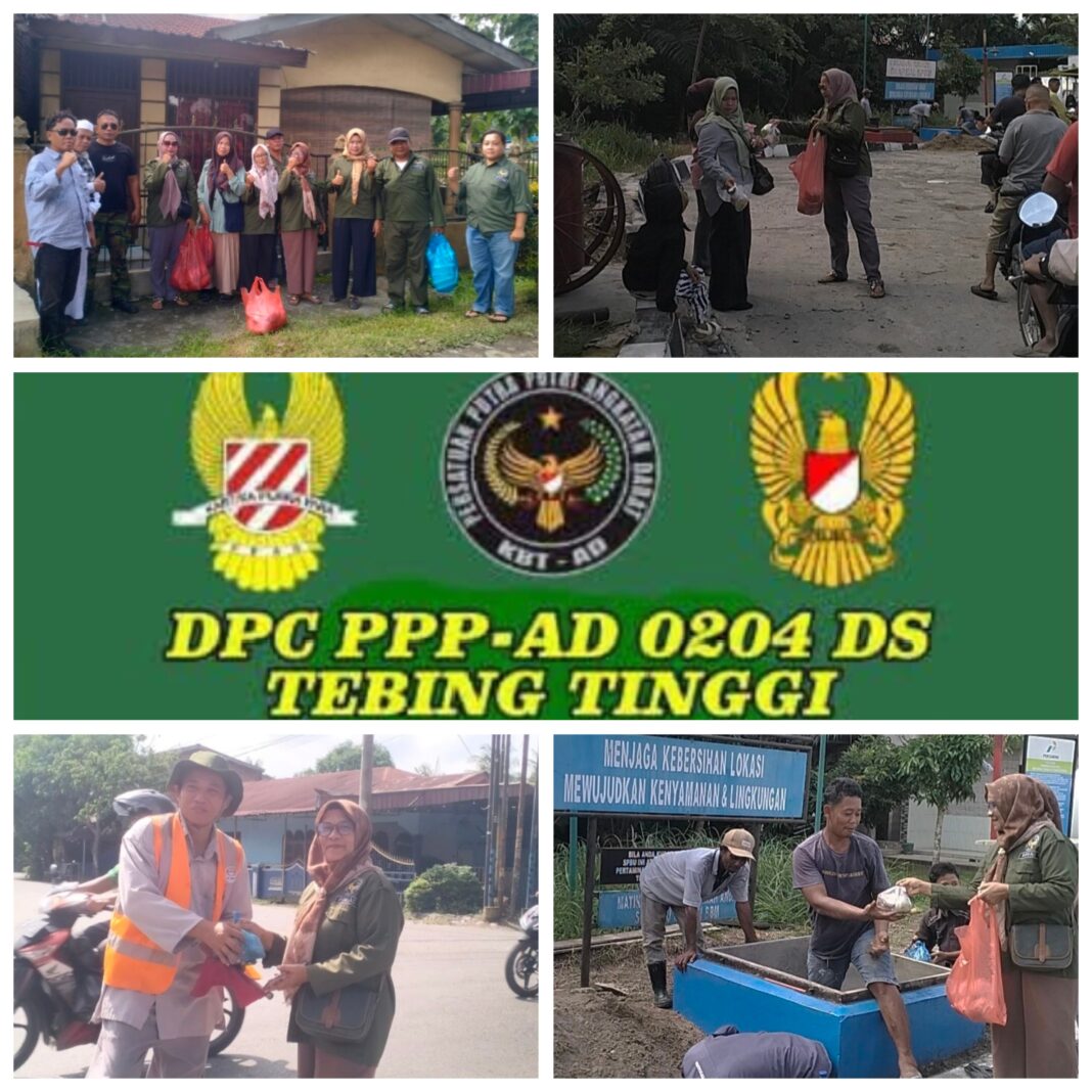 DPC. PPP-AD 0204/DS Kota Tebing Tinggi Beserta Srikandi Berbagi Sedekah Jum’at Berkah DPC. PPP-AD 0204/DS Kota Tebing Tinggi Beserta Srikandi Berbagi Sedekah Jum’at Berkah