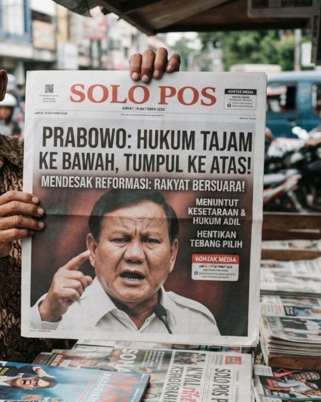 PRABOWO MURKA: HUKUM JANGAN JADI ALAT POLITIK & TEBANG PILIH! PRABOWO MURKA: HUKUM JANGAN JADI ALAT POLITIK & TEBANG PILIH!