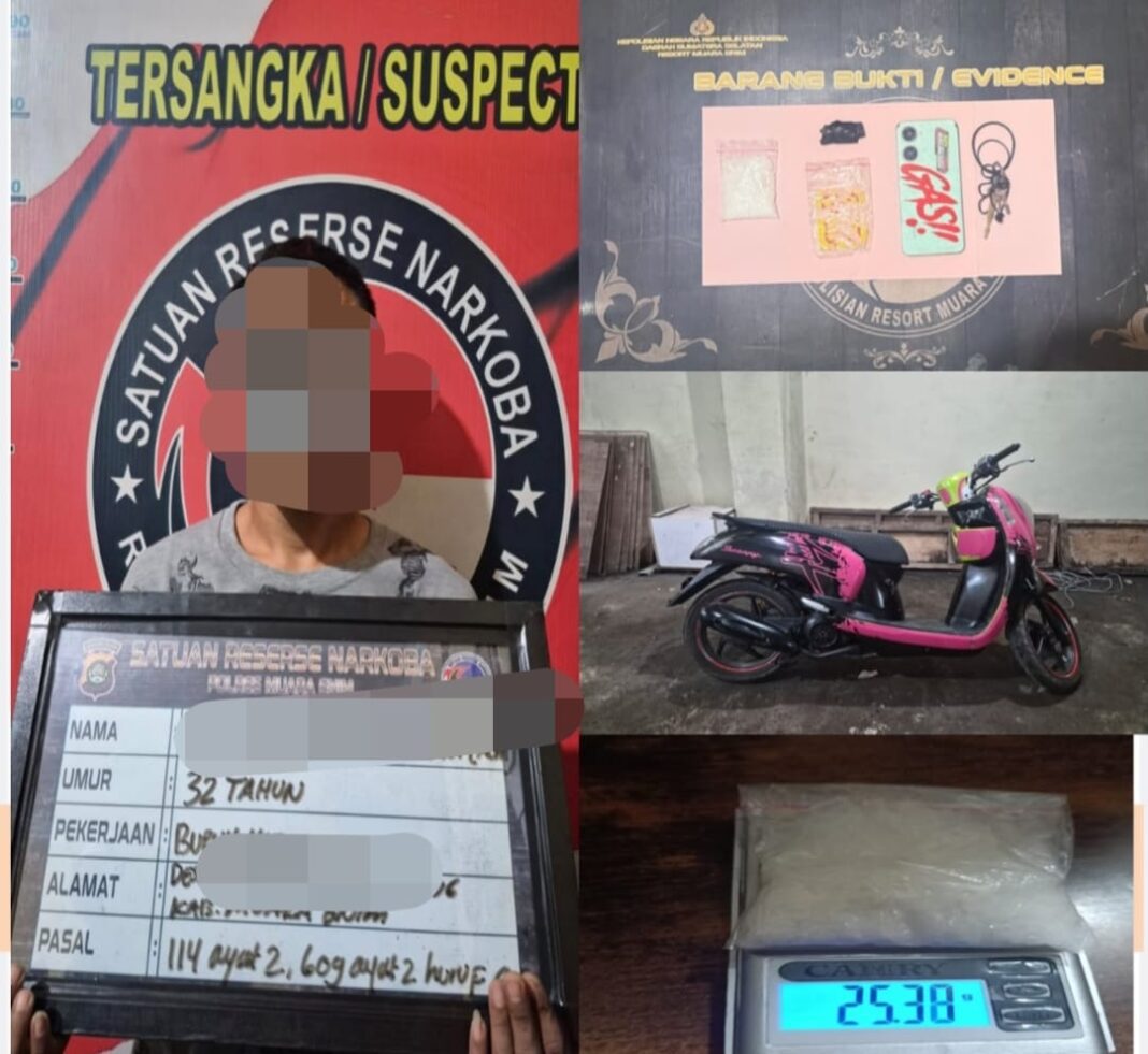 Simpan 25,38 Gram Sabu diBoxFilter Udara Motor,Pedagang di Muara Enim Diciduk Satresnarkoba Polres Muara Enim Simpan 25,38 Gram Sabu diBoxFilter Udara Motor,Pedagang di Muara Enim Diciduk Satresnarkoba Polres Muara Enim