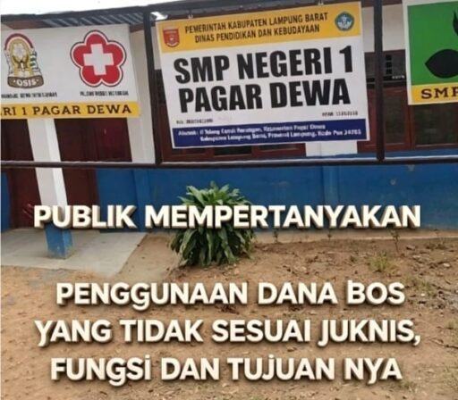 Publik Soroti Dugaan Pengelolaan Dana BOS di SMP Negeri 1 Pagar Dewa, Ada Apa Publik Soroti Dugaan Pengelolaan Dana BOS di SMP Negeri 1 Pagar Dewa, Ada Apa
