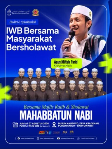 Sholawat Mahabbatun Nabi Bersama IWB, Wujudkan Banyuwangi Bersih Dari Korupsi dan kerusakan lingkungan Sholawat Mahabbatun Nabi Bersama IWB, Wujudkan Banyuwangi Bersih Dari Korupsi dan kerusakan lingkungan