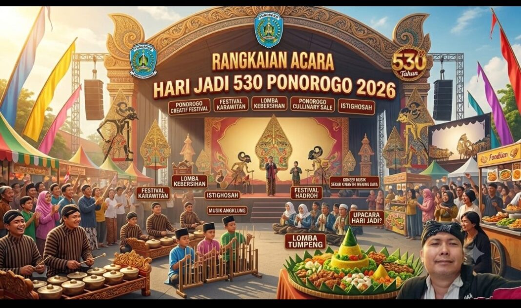 HARI JADI 530 PONOROGO 2026 , BERTABUR EVEN SERU HARI JADI 530 PONOROGO 2026 , BERTABUR EVEN SERU