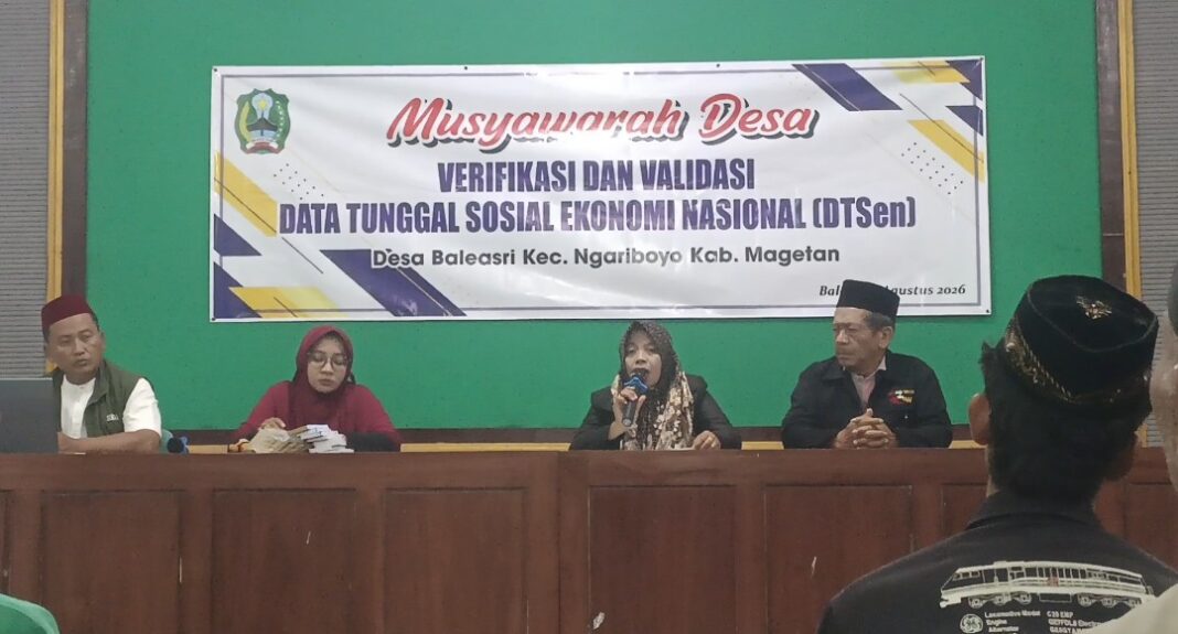 MUSYAWARAH DESA, VERIFIKASI & VALIDASI DATA TUNGGAL SOSIAL EKONOMI NASIONAL ( DTsen) DESA BALEASRI,LANCAR MUSYAWARAH DESA, VERIFIKASI & VALIDASI DATA TUNGGAL SOSIAL EKONOMI NASIONAL ( DTsen) DESA BALEASRI,LANCAR