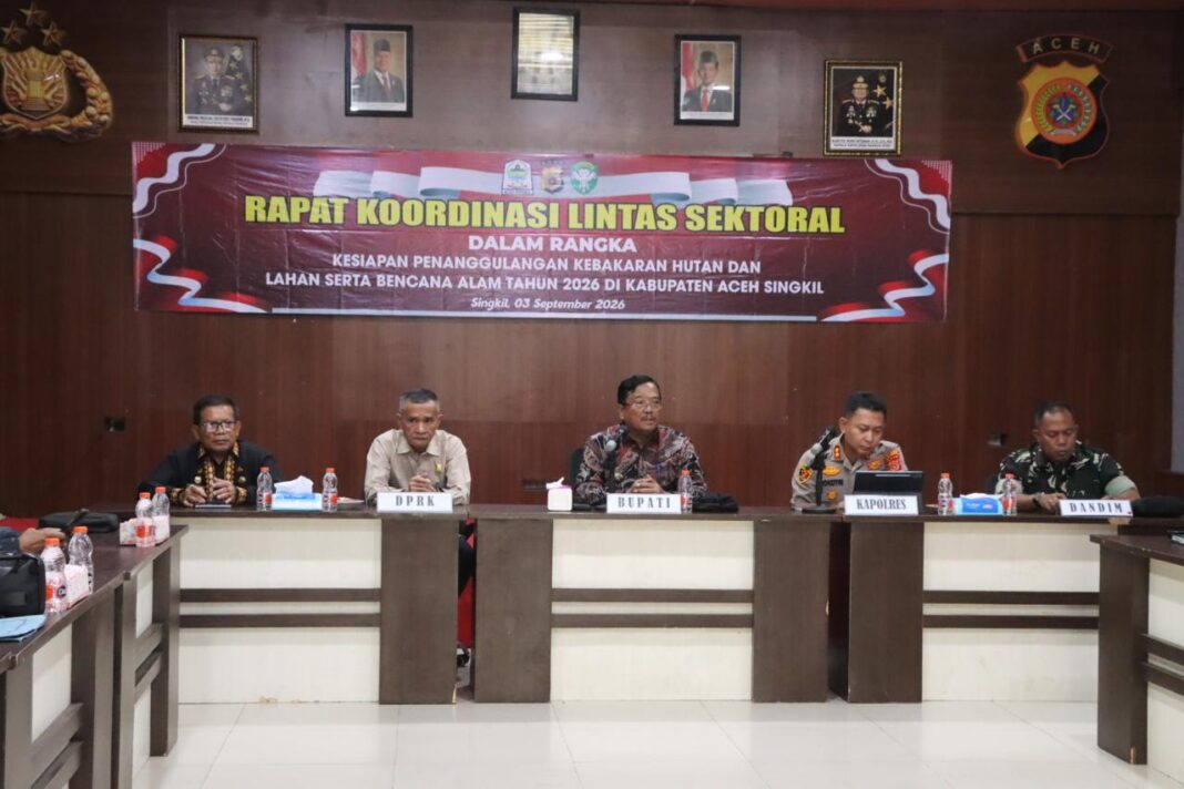 Hadapi Karhutla, Polres Aceh Singkil Gelar Rakor Kesiapsiagaan Terpadu Hadapi Karhutla, Polres Aceh Singkil Gelar Rakor Kesiapsiagaan Terpadu