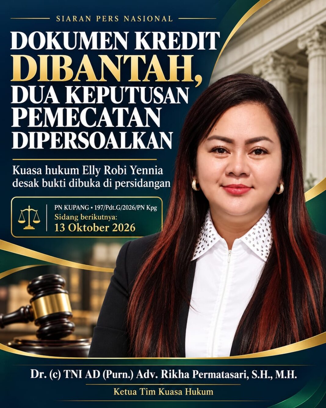 KREDIT DIBANTAH, BANDING DIPERSOALKAN, DUA KEPUTUSAN PEMBERHENTIAN TERBIT KREDIT DIBANTAH, BANDING DIPERSOALKAN, DUA KEPUTUSAN PEMBERHENTIAN TERBIT
