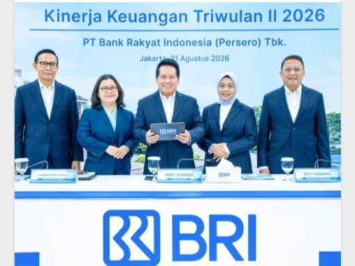 BRI Catat Laba Bersih Rp31,2 Triliun di Triwulan II 2026, Tumbuh 17,5% — UMKM Tetap Tumpuan Utama BRI Catat Laba Bersih Rp31,2 Triliun di Triwulan II 2026, Tumbuh 17,5% — UMKM Tetap Tumpuan Utama