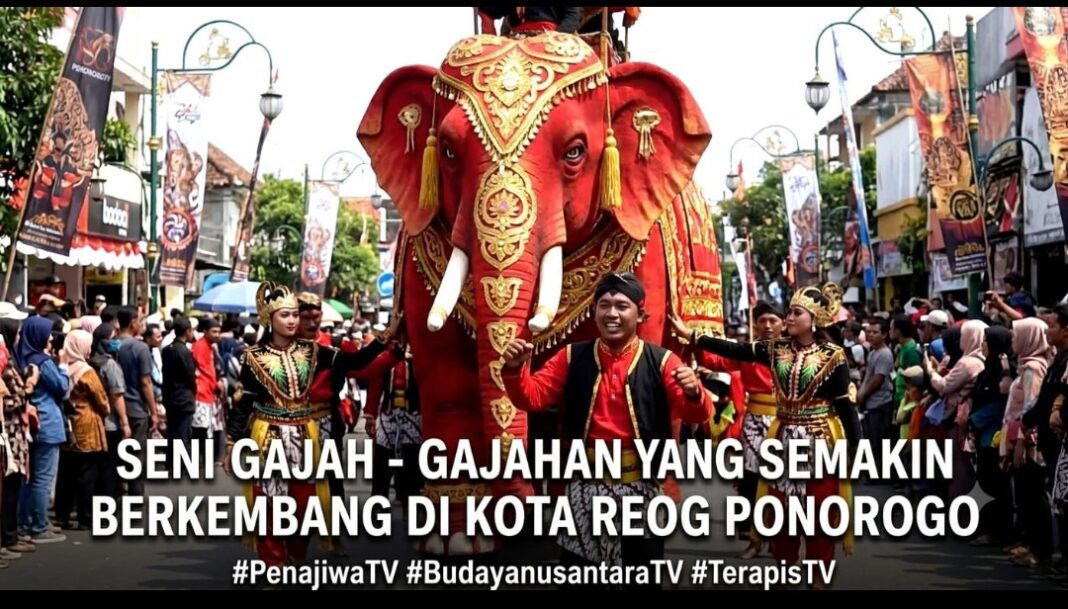 GAJAH GAJAHAN, SENI TRADISI DI PONOROGO, SELAIN REOG,YANG SEMAKIN BERKEMBANG GAJAH GAJAHAN, SENI TRADISI DI PONOROGO, SELAIN REOG,YANG SEMAKIN BERKEMBANG
