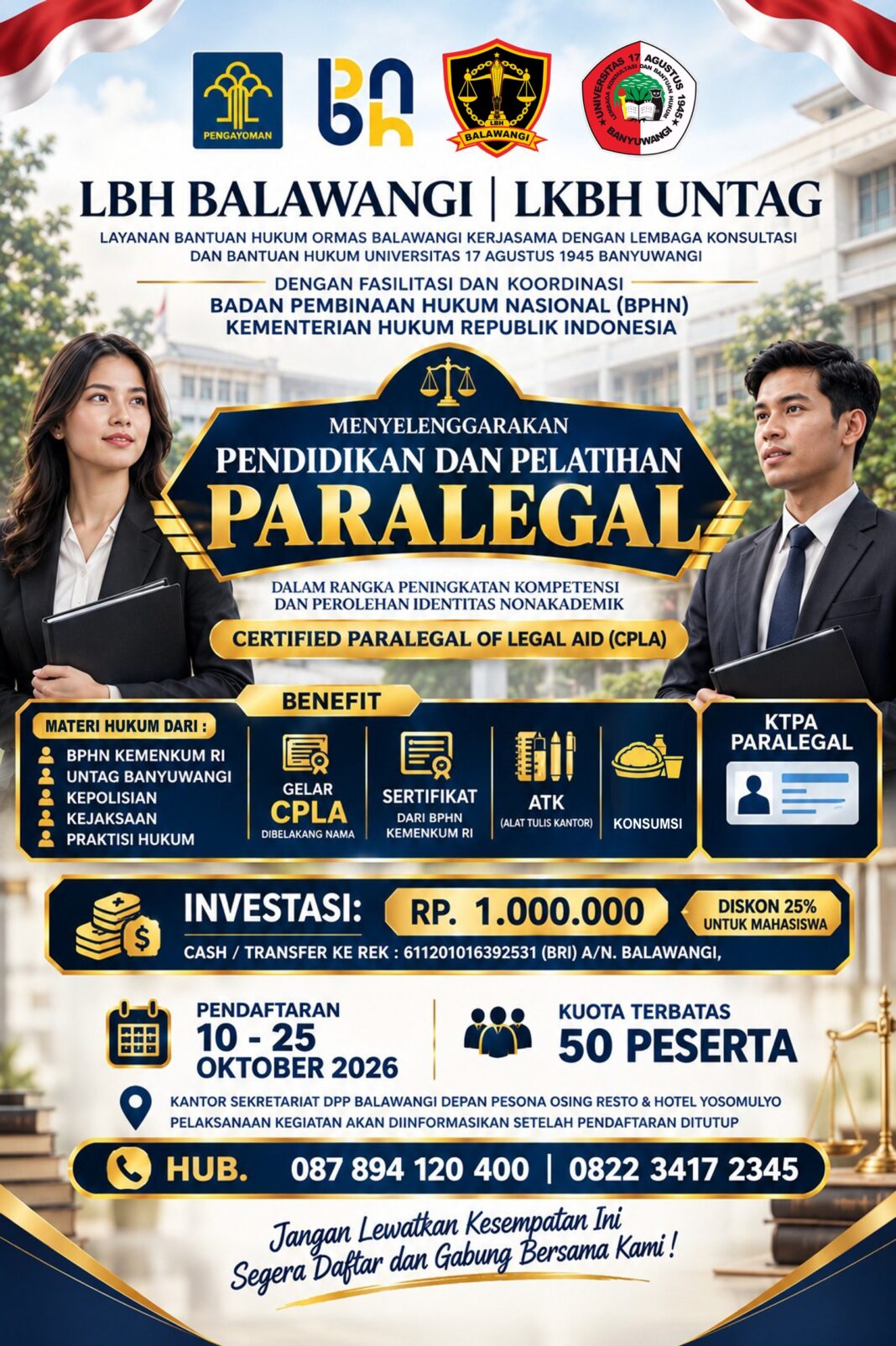 LBH Balawangi Dorong Kesadaran Hukum Masyarakat Lewat Pendidikan dan Pelatihan Paralegal LBH Balawangi Dorong Kesadaran Hukum Masyarakat Lewat Pendidikan dan Pelatihan Paralegal