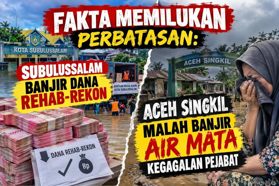 Fakta Memilukan, Subulussalam Banjir Dana Rehab-Rekon, Aceh Singkil Malah Banjir Air Mata Kegagalan Pejabat Fakta Memilukan, Subulussalam Banjir Dana Rehab-Rekon, Aceh Singkil Malah Banjir Air Mata Kegagalan Pejabat